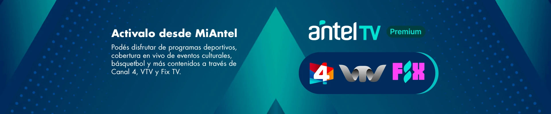 Banner ilustrativo sobre Antel TV Premium
