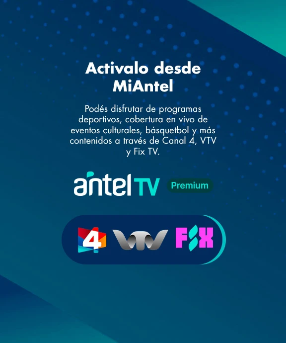 Banner ilustrativo sobre Antel TV Premium
