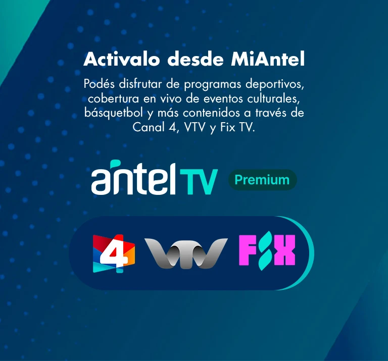 Banner ilustrativo sobre Antel TV Premium