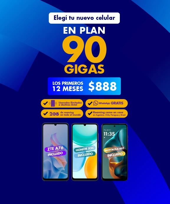 Banner ilustrativo sobre Plan 90 GIGAS