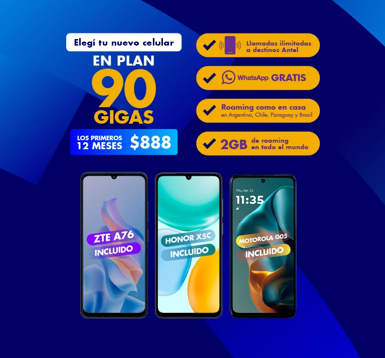 Banner ilustrativo sobre Plan 90 GIGAS