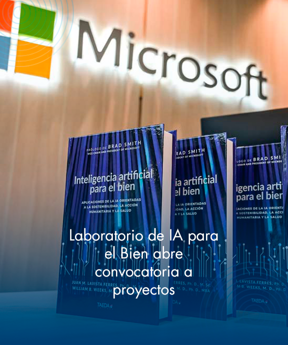 Banner ilustrativo sobre Laboratorio de IA para el Bien abre convocatoria a proyectos