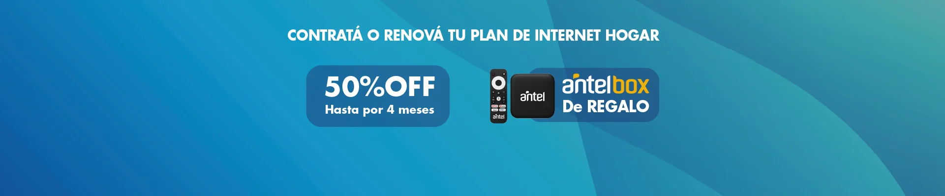 Banner ilustrativo sobre Contratá o renová tu plan de internet hogar