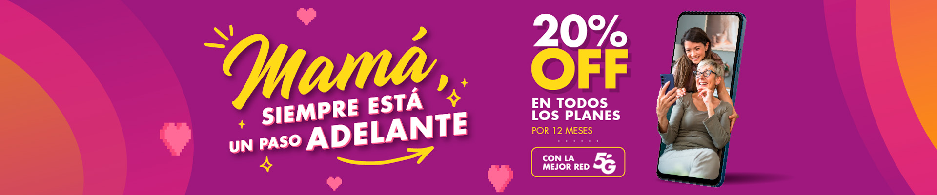 Banner ilustrativo sobre Banner home personas - mama 20off