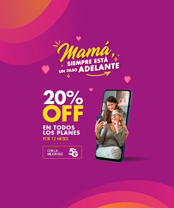 Banner ilustrativo sobre Banner home personas - mama 20off