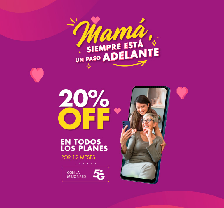 Banner ilustrativo sobre Banner home personas - mama 20off