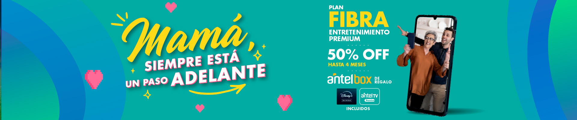 Banner ilustrativo sobre Banner home personas - mes mama Fibra