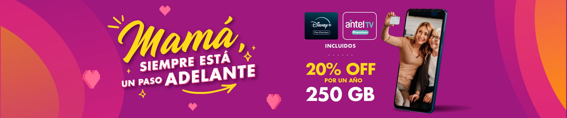 Banner ilustrativo sobre Banner home personas - mes mama 250gigas