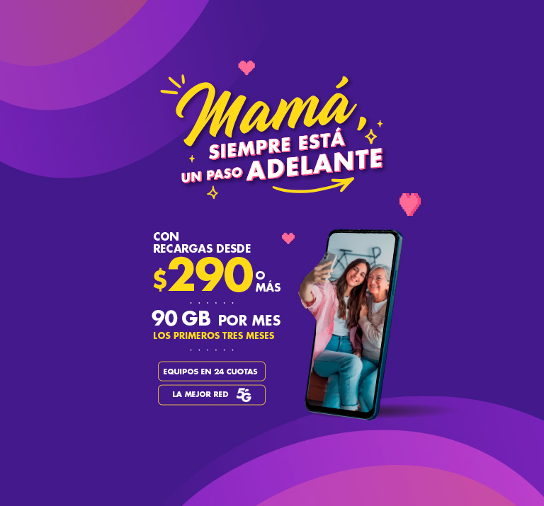 Banner ilustrativo sobre Banner home personas - mes mama prepago