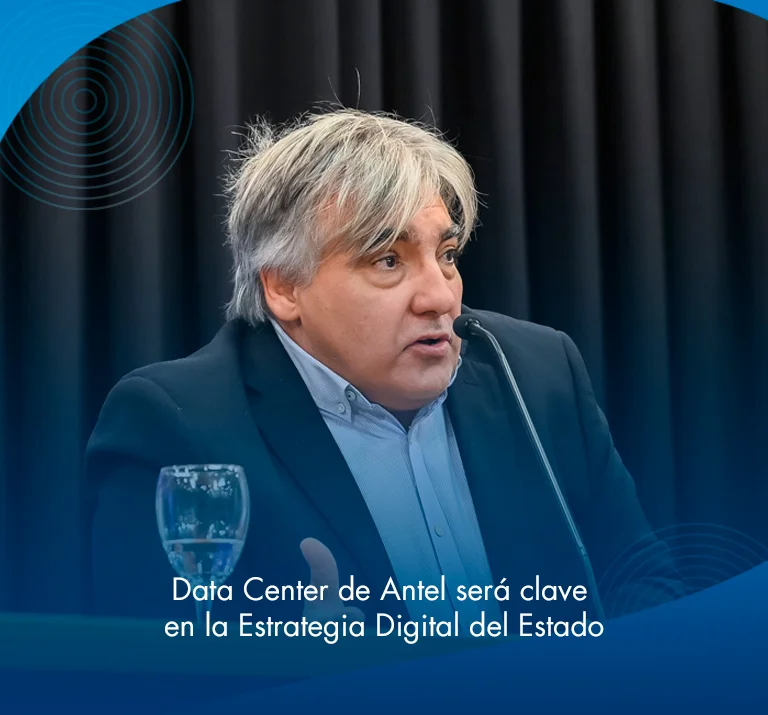 Banner ilustrativo sobre Data Center de Antel será clave en la Estrategia Digital del Estado