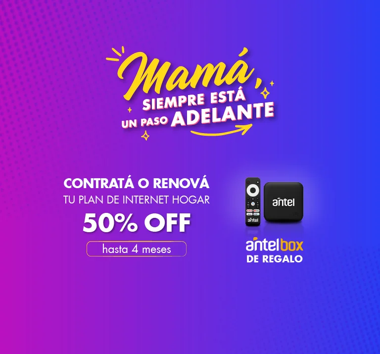 Banner ilustrativo sobre Fibra Antel Box