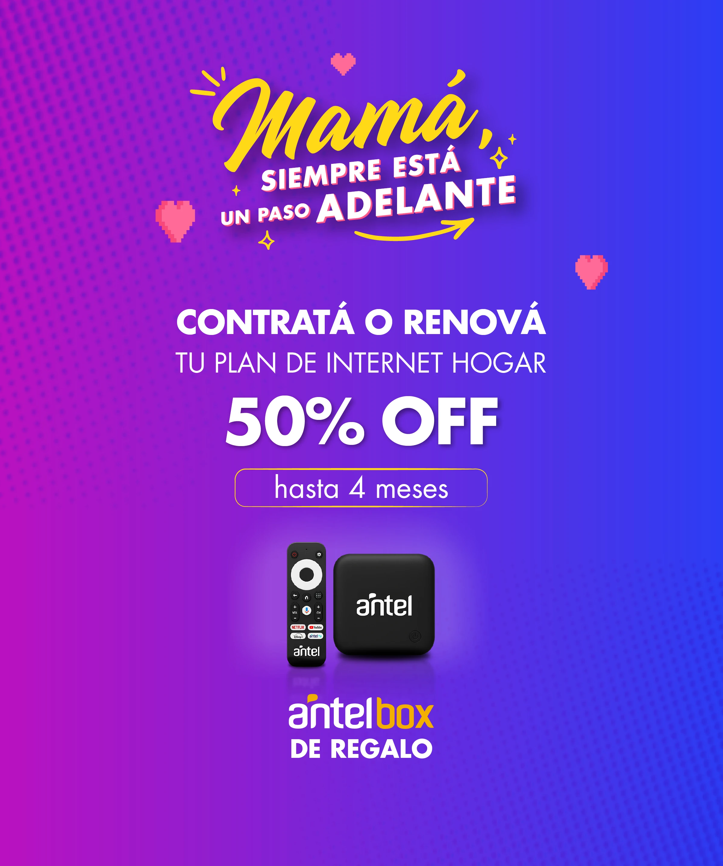 Banner ilustrativo sobre Fibra Antel Box