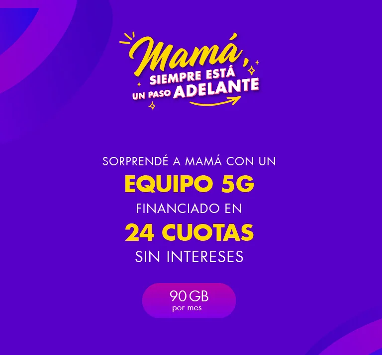 Banner ilustrativo sobre Mes mamá equipos 24 cuotas