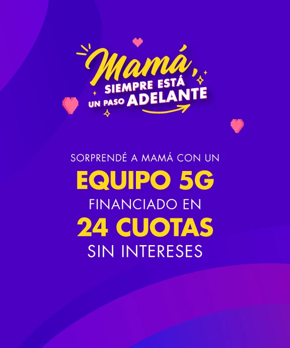 Banner ilustrativo sobre Mes mamá equipos 24 cuotas