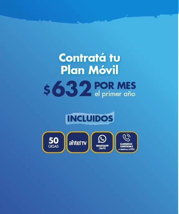 Banner ilustrativo sobre Plan 50 GIGAS móvil