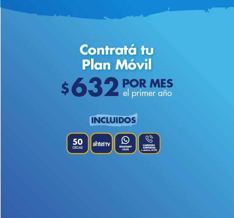 Banner ilustrativo sobre Plan 50 GIGAS móvil