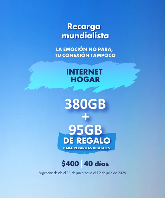 Banner ilustrativo sobre Recarga Mundialista