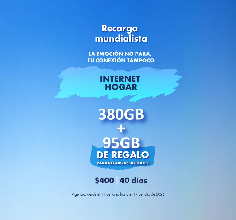 Banner ilustrativo sobre Recarga Mundialista
