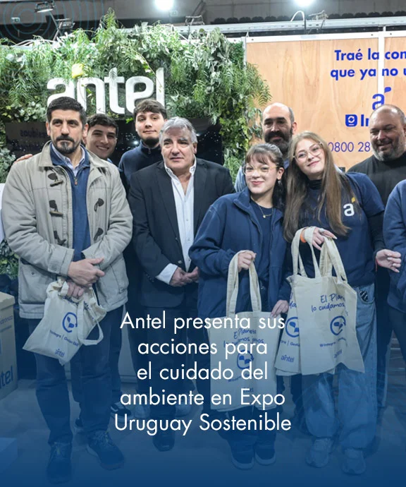 Banner ilustrativo sobre Antel presenta sus acciones para el cuidado del ambiente en Expo Uruguay Sostenible