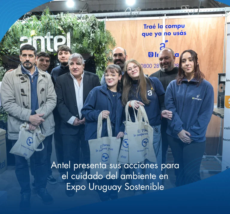 Banner ilustrativo sobre Antel presenta sus acciones para el cuidado del ambiente en Expo Uruguay Sostenible